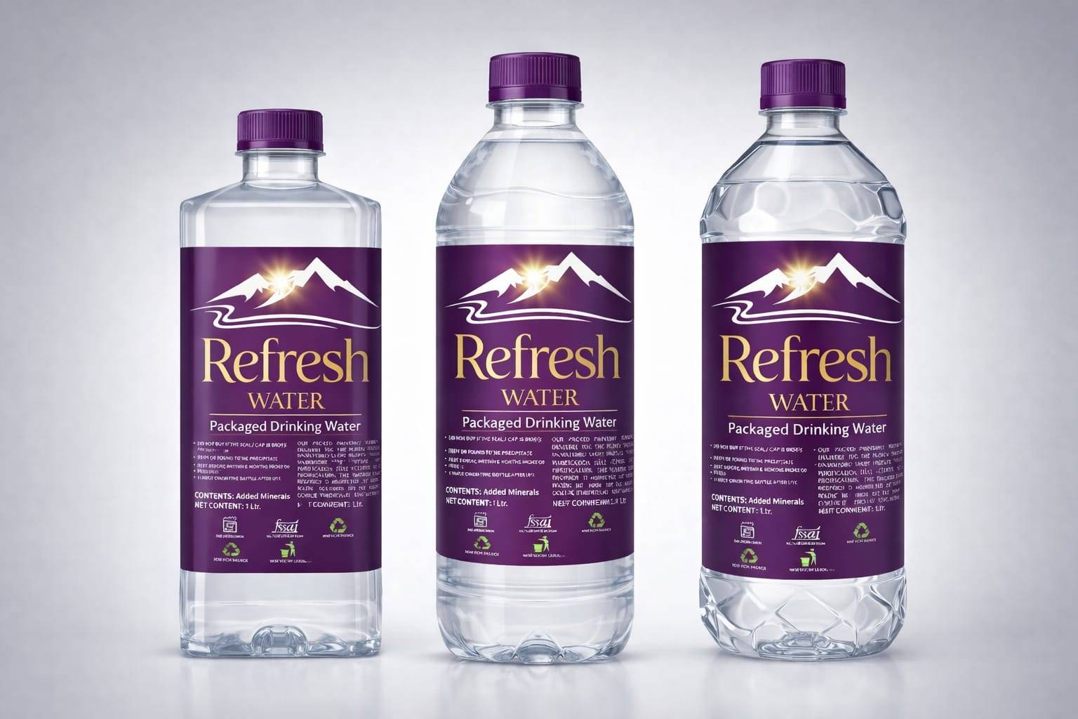 Purixa & Refresh Water Bottle